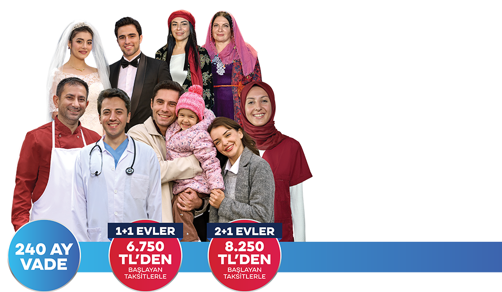 240 Ay Vade 6.750 TL'den Başlayan Taksitlerle